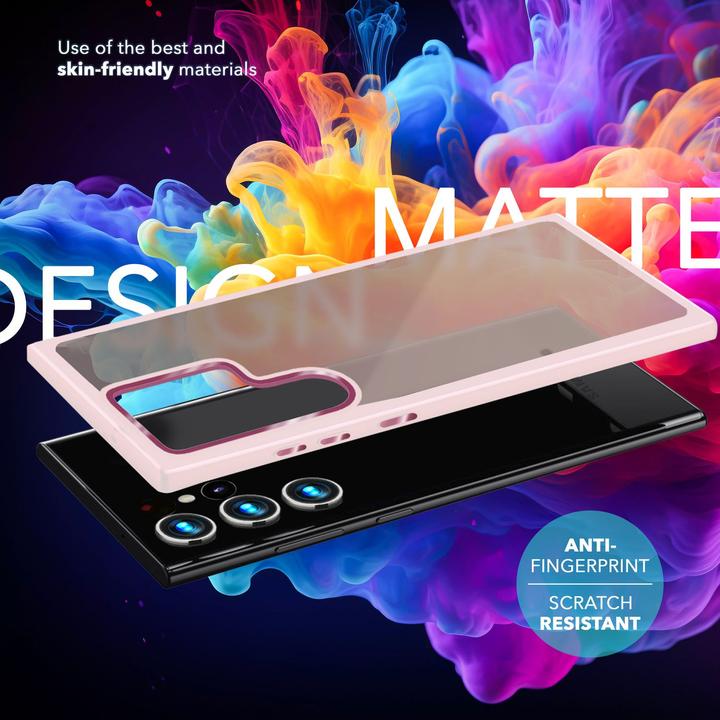 Actual product image Nalia Semi-transparent hybrid cover with protective frame (Samsung Galaxy S24 Ultra)