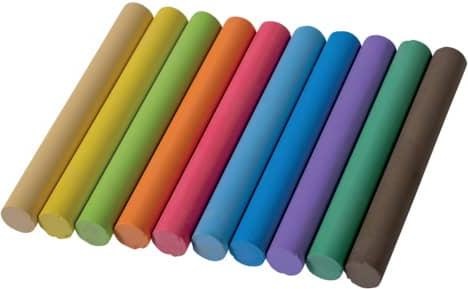 Actual product image Donau Blackboard chalk 10 pieces assorted (10 x)