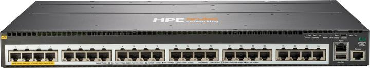 Produktbild HPE E Aruba Switch, 24 Smart Rate Ports, 1 Slot, PoE+, Layer 3, 10 Chassis Backplane Stacking, S (24 Ports)
