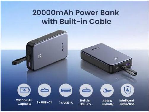 Actual product image Ugreen PB505 (20000 mAh, 22.50 W)