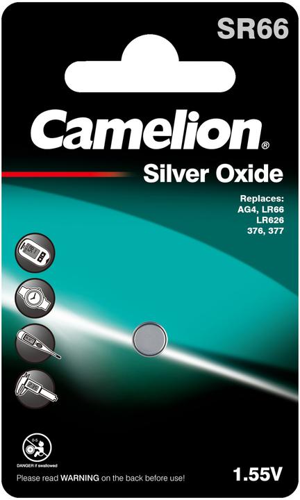 Image du produit Camelion Pile SR66 argent oxyde ( 1 pièce) (1 pcs, SR66, 21 mAh)