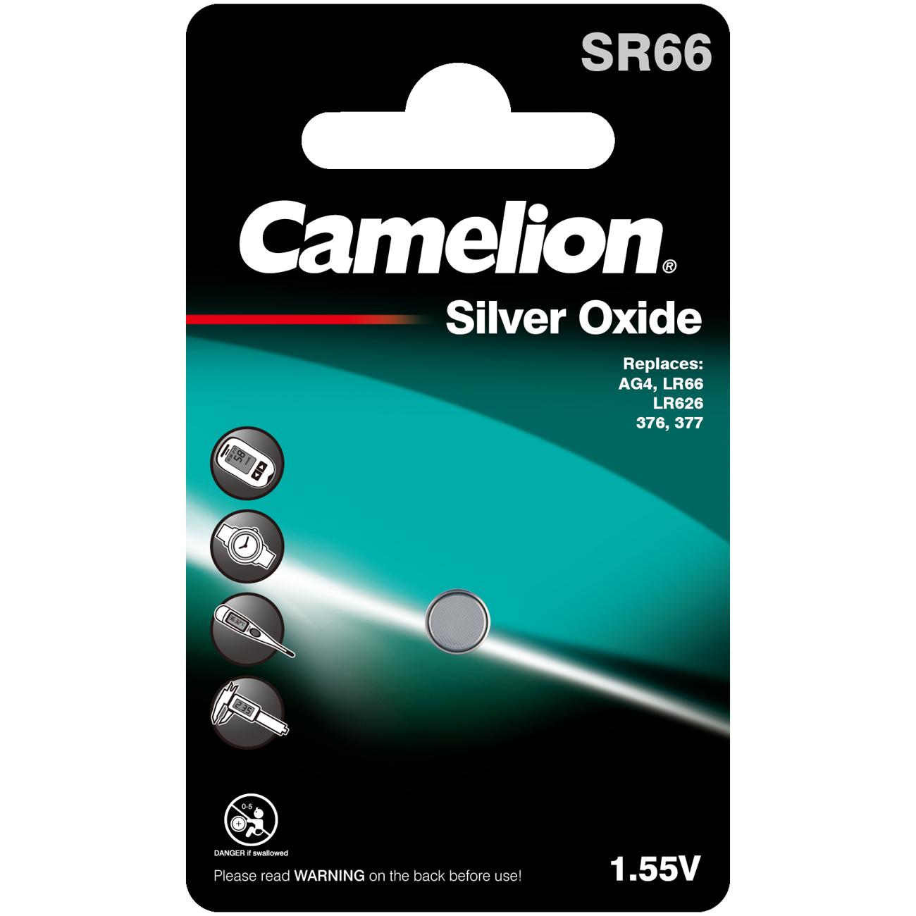 Thumbnail - Camelion Batterie SR66 Silber Oxid ( 1 Stück) (1 Stk., SR66, 21 mAh), Batterien + Akkus