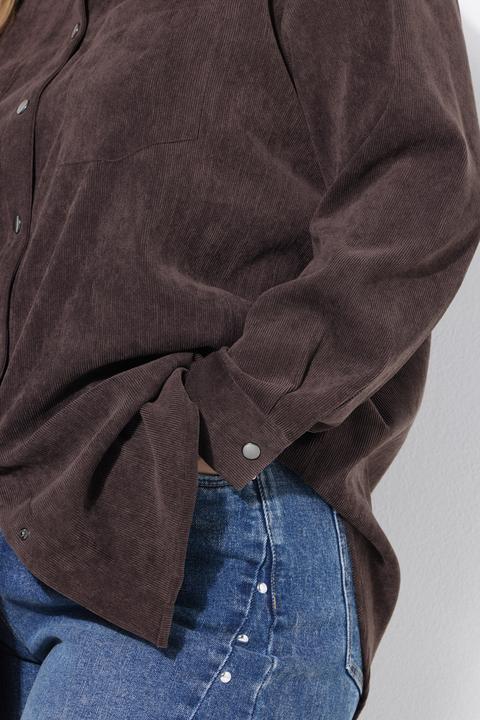 Produktbild Studio Untold Cord-Hemd, oversized, Hemdkragen, Langarm (46, 48)