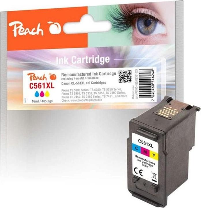 Immagine prodotto Peach Inchiostro Canon CL-561XL a colori (C, M, Y)