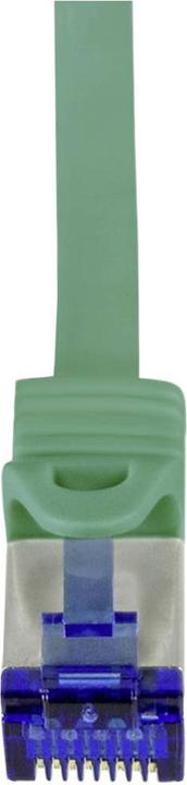 Actual product image LogiLink Patch cord Ultraflex Cat.6A S/FTP 10 m green withCat.7 raw cable extra flexible & (S/FTP, CAT6a, 10 m)