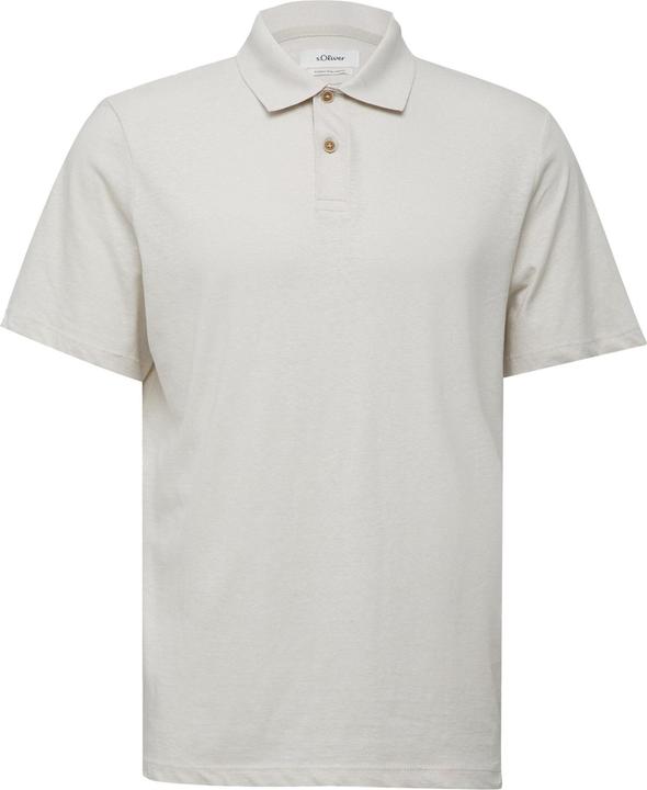 S.Oliver Polo-Shirt Jersey-Poloshirt aus Leinenmix (3XL)