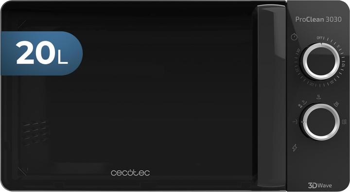 Immagine prodotto Cecotec 01524 forno a microonde Superficie piana Solo microonde 20 L 700 W Nero (20 l)