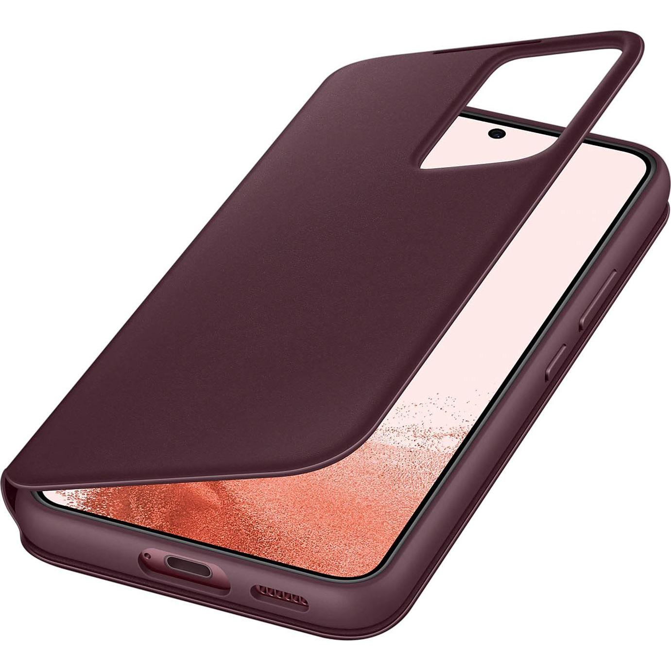 Thumbnail - Samsung Galaxy S22+ S906 Smart Clear View Cover (EE) (Samsung Galaxy S22+), Smartphone Hülle, Rot
