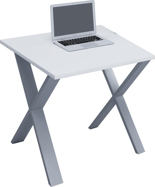 Actual product image VCM Premium Office Furniture Desk Lona X Silver (76 x 80 x 80 cm)
