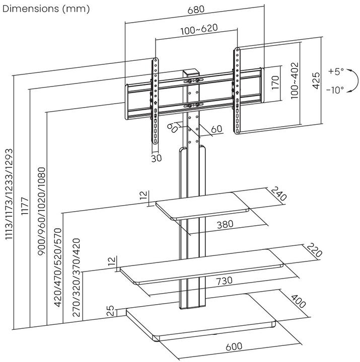 Actual product image Reflecta Elegant 75BWS2 (75", 40 kg)