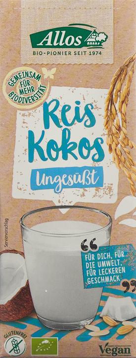 Immagine prodotto Allos Bevanda al riso e cocco