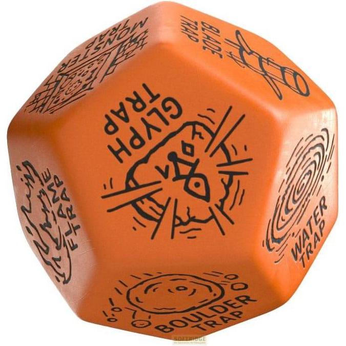 Q Workshop Viridian Würfel Jumbo Würfel Trap Generator Die D12 Orange