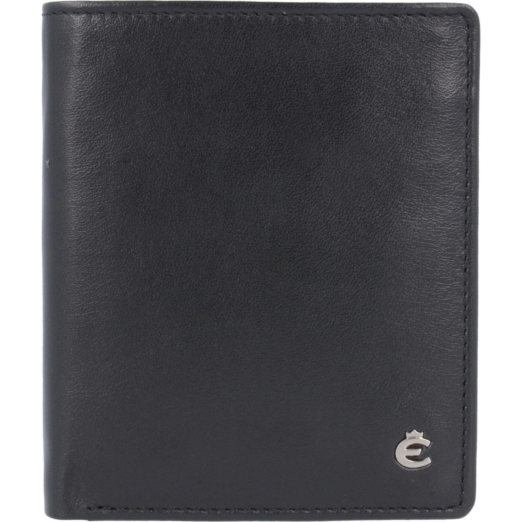 Esquire, Portemonnaie, Harry Kreditkartenetui Leder 8 cm, Schwarz