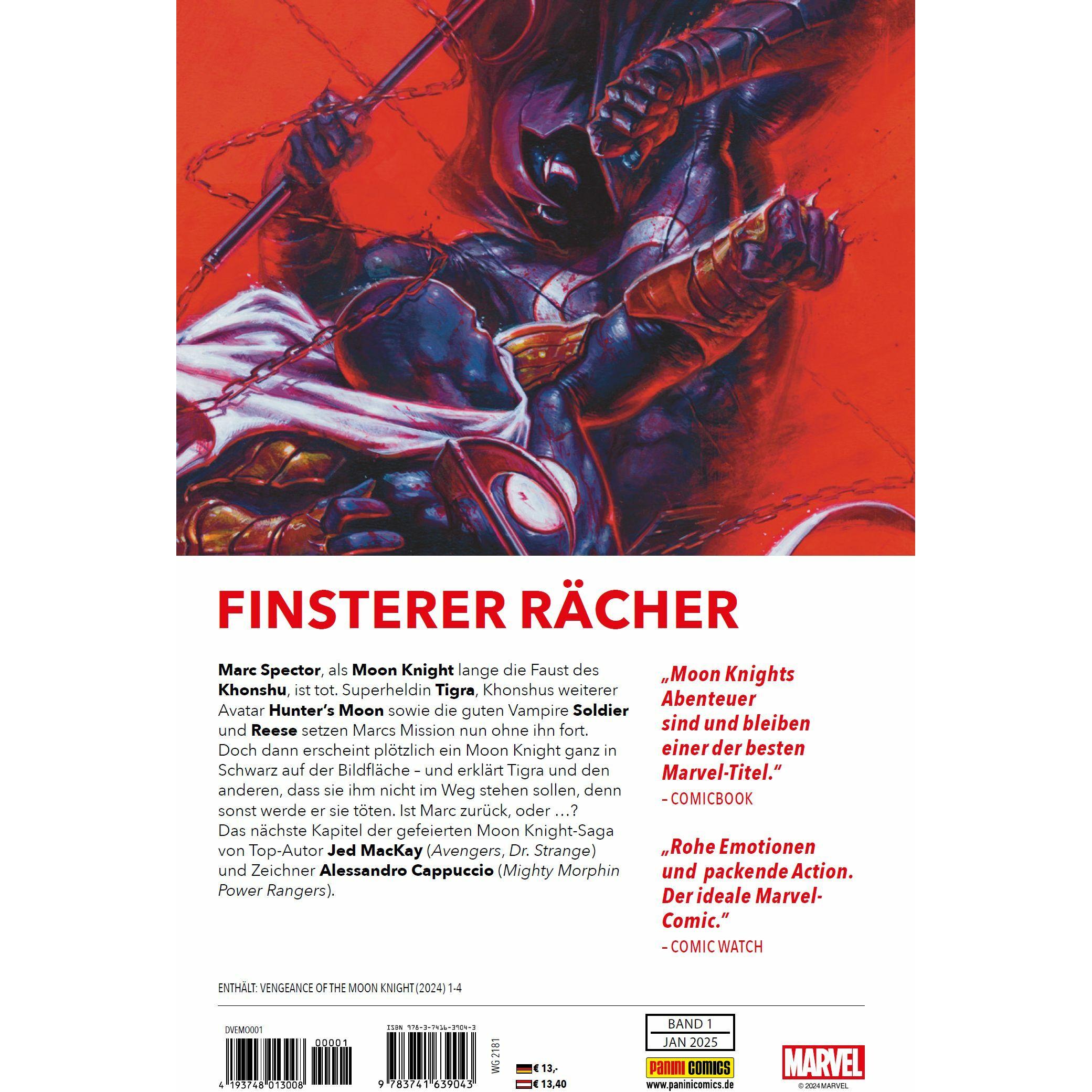 Thumbnail - Die Rache von Moon Knight, Belletristik von Alessandro Cappuccio, Jed MacKay