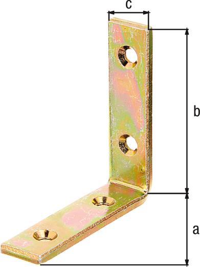 Image du produit Alberts Cornière extra forte 80 x 80 x 20 mm galvanisé, passivé à couche épaisse 1 pc (Angle de rayonnement, Connecteur coudé, 1 pcs)