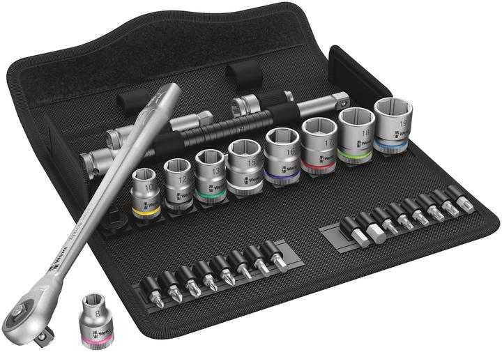 Produktbild Wera 8100 SB 7 Zyklop Metal-Knarrensatz (19 mm, 8 mm, 10  mm, 14 mm, 18 mm, 11 mm, 12 mm, 17 mm, 15 mm, 13 mm, 9 mm, 16 mm)
