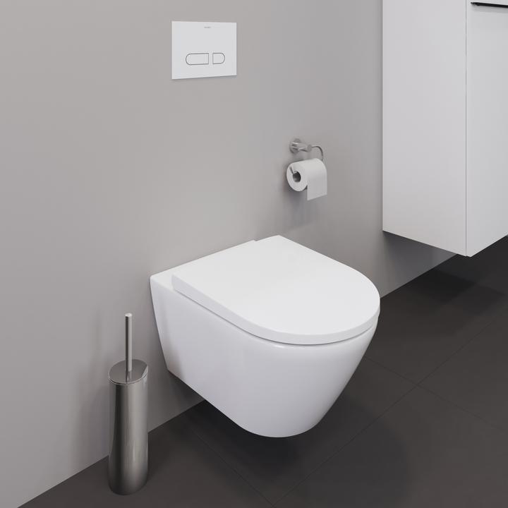 Actual product image Duravit Toilet seat D-NEO Scharn ES with soft-closing mechanism white