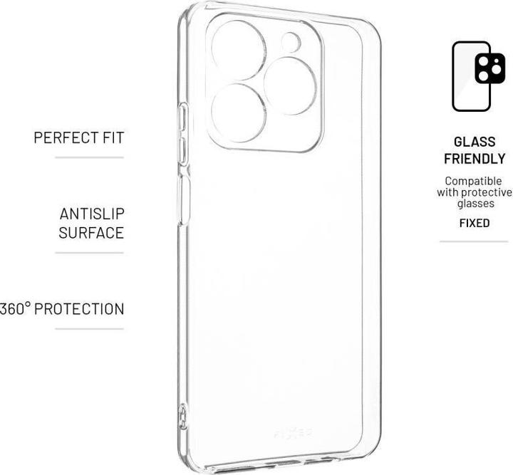 Actual product image Fixed TPU Gel Cover Story for Realme C61 clear