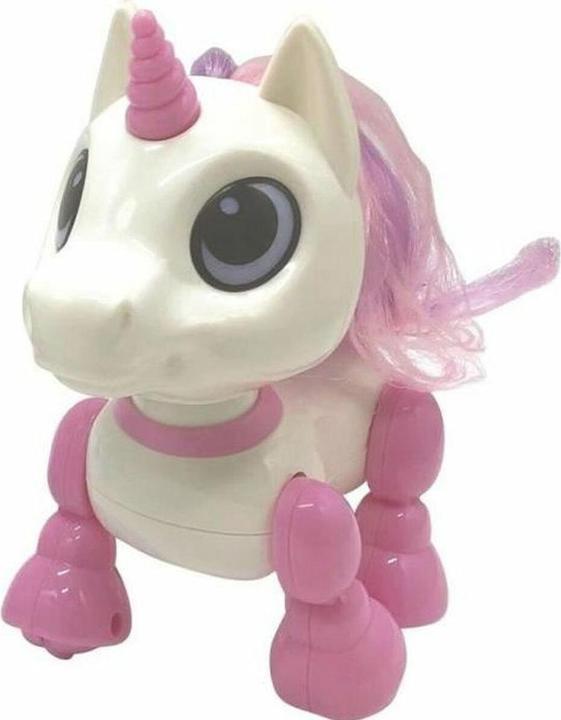 Lexibook POWER Unicorn Mini Einhorn-Roboter mit Licht und Soundeffekten, Handklatschbefehl, Wiederholungsfunk (Französisch)