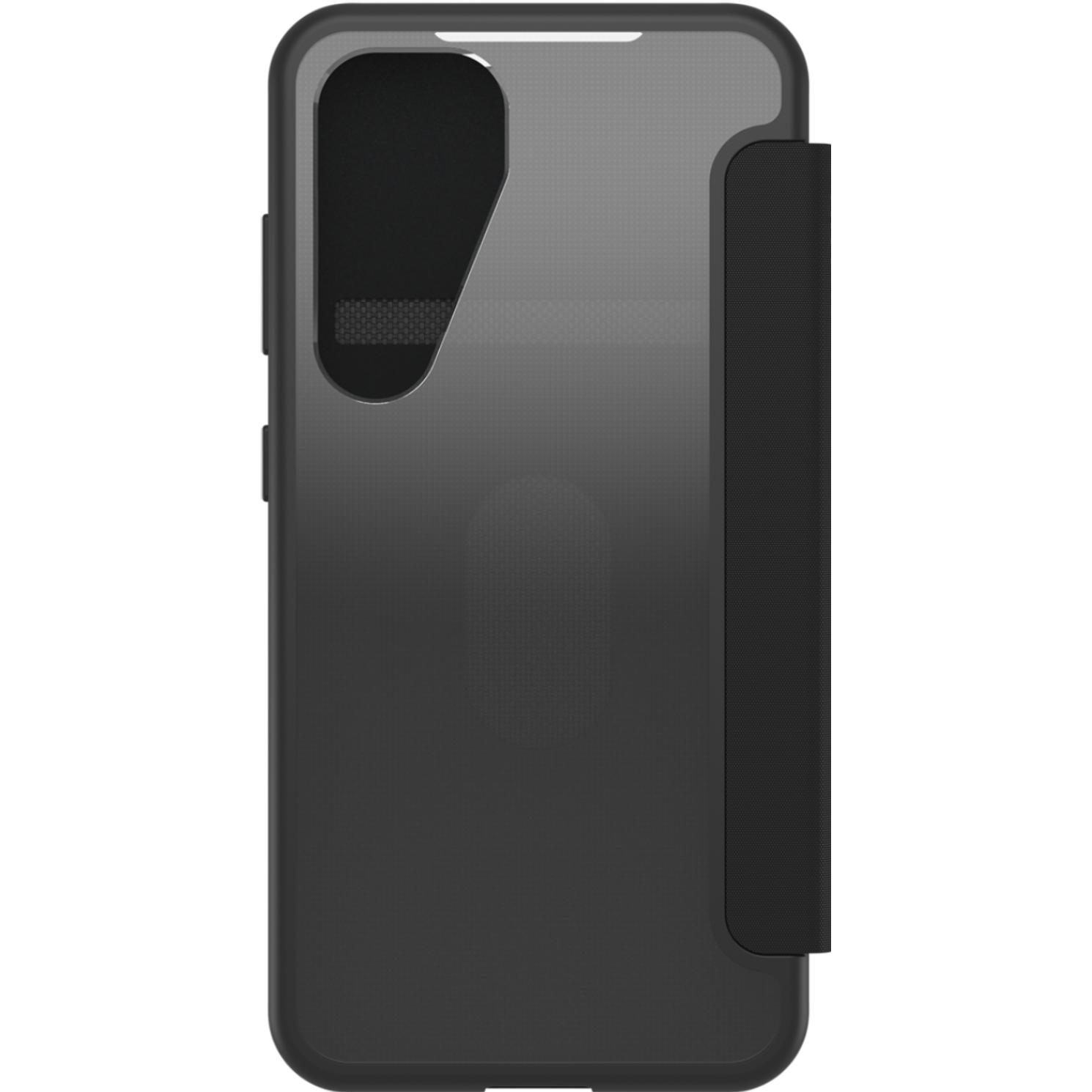 OtterBox React Folio (Samsung Galaxy S25), Smartphone Hülle, Transparent, Schwarz