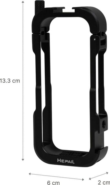Actual product image Hermex Utility Cage for Insta360 X3 Utility Frame Frame Protection Aluminium