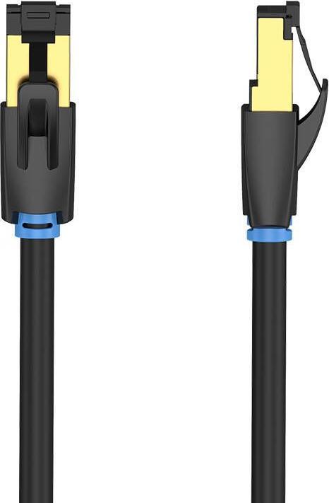 Produktbild Vention Category 8 SFTP Network Cable IKABD 0.5m Black (S/FTP, CAT8.1, 0.50 m)