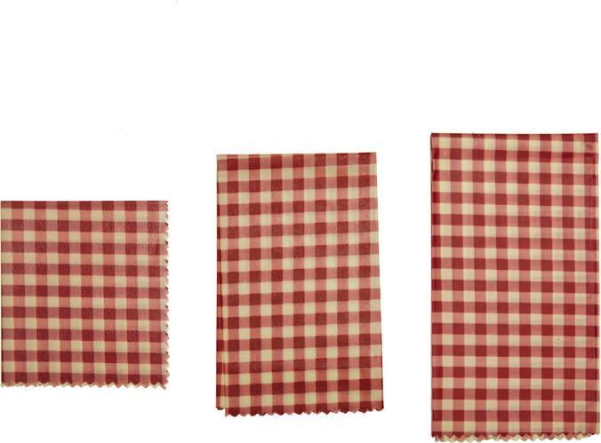 Produktbild Kikkerland Reusable Beeswax Wraps Gingham