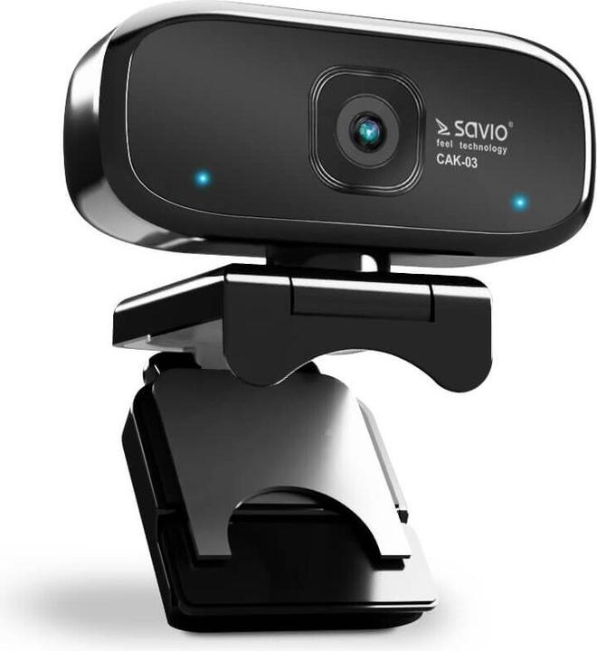 Actual product image Savio Elmak USB HD CAK-03 webcam with microphone, 1280x720 (2 Mpx)