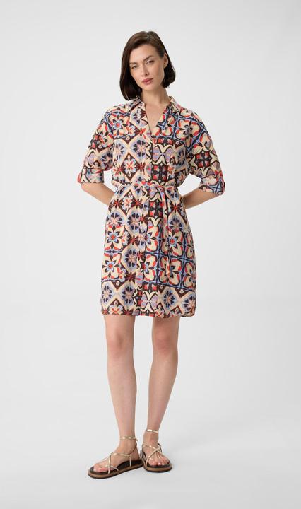 Produktbild Comma Kleid Kurzes Hemdblusenkleid mit All-over-Print (38)