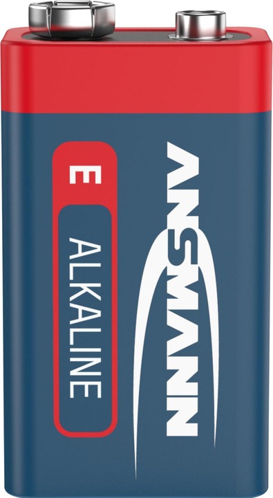 Actual product image Ansmann 9 V block battery alkaline manganese (2 pcs., 9V Block, 550 mAh)