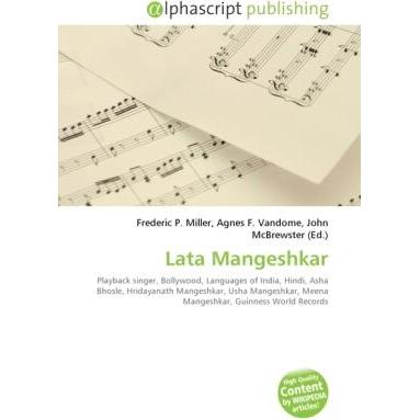 Lata Mangeshkar, Fachbücher