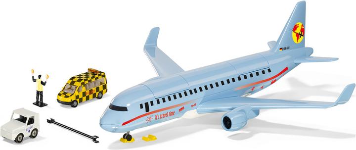 Actual product image Siku Commercial aircraft with accessories World, 395x385x117 mm, from 3+