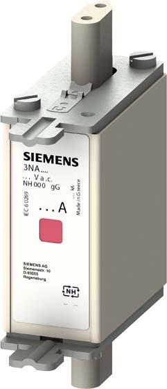 Actual product image Siemens NH000 A gG Un AC Un DC fuse link (16 A)