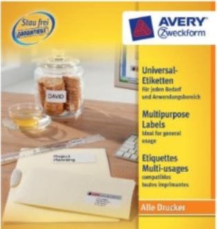 Productafbeelding Avery Universele etiketten