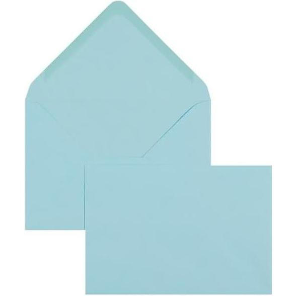 Blanke, Briefumschlag, Briefumschläge 133x184mm 100g/qm gummiert VE=100 Stück hellblau (100 x)