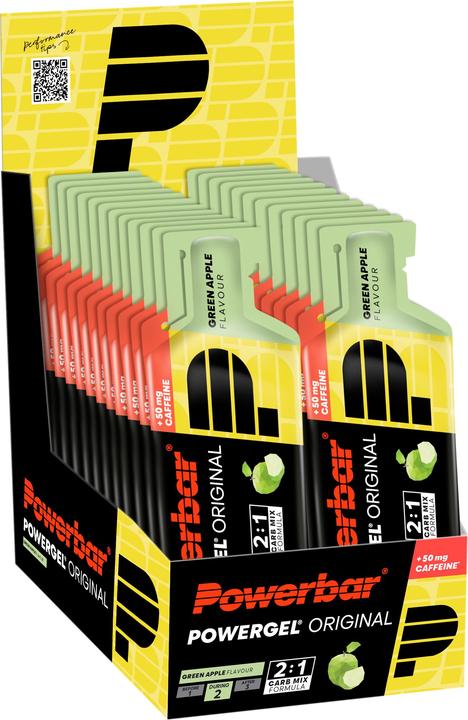 Image du produit Powerbar PowerGel Original (Pomme verte, Caféine, 24 pcs, 984 g)