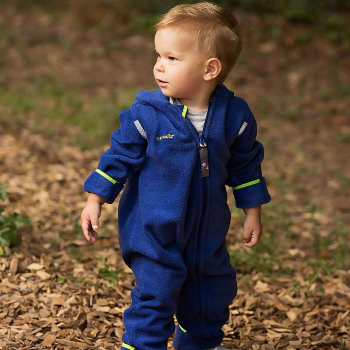 Produktbild Hoppediz Fleece Overall grau-creme (92, 98)