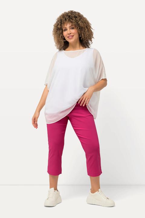 Immagine prodotto Ulla Popken Pantaloni di bengalina elasticizzata, lunghi fino al polpaccio, con cintura elastica (58)