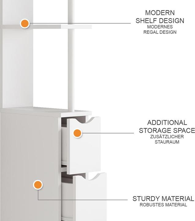 Produktbild Vicco Vera mit 3 Schubladen (15 x 33 x 137 cm)