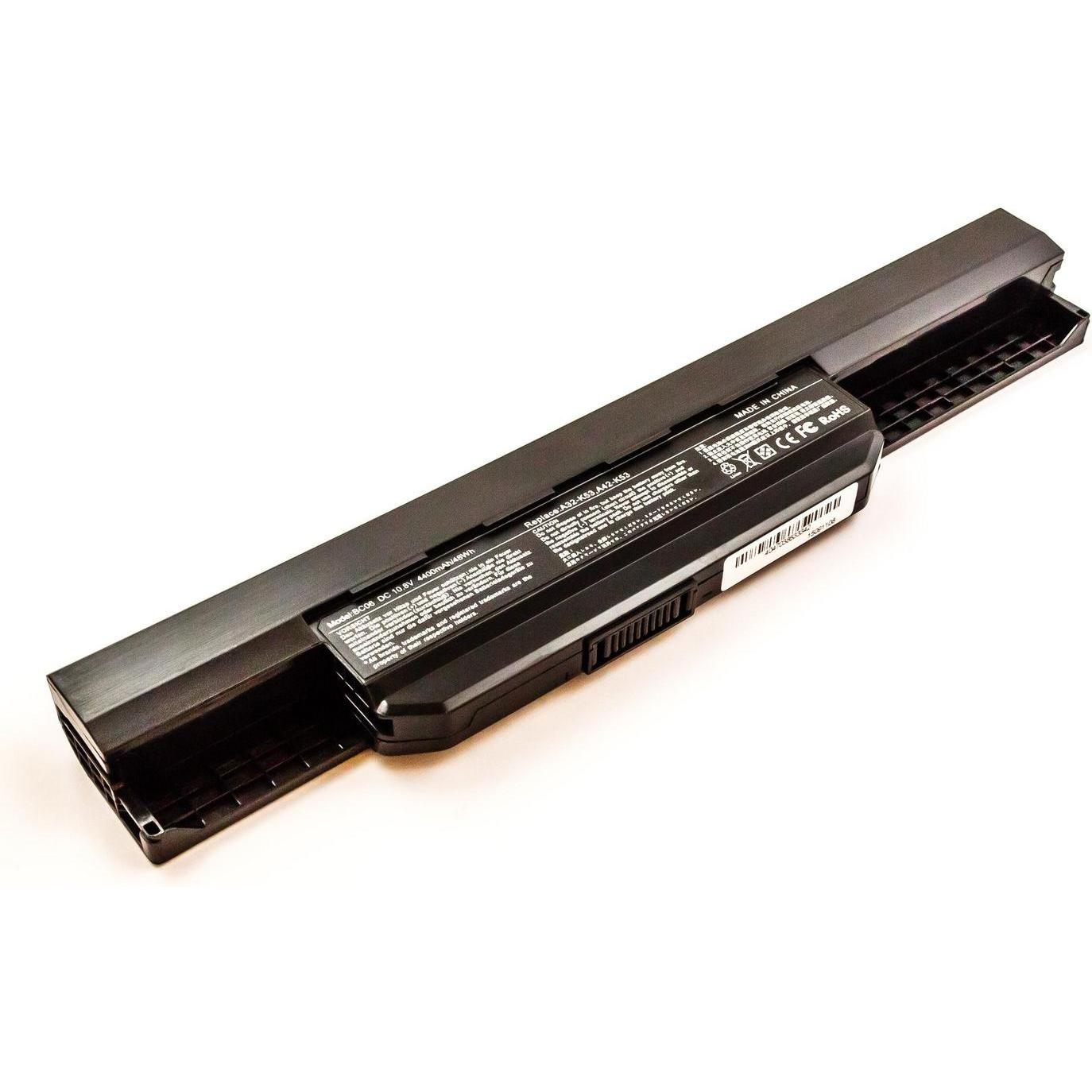 CoreParts MBI2241 Notebook-Akku für Asus (6 Zellen, 4400 mAh), Notebook Akku, Schwarz