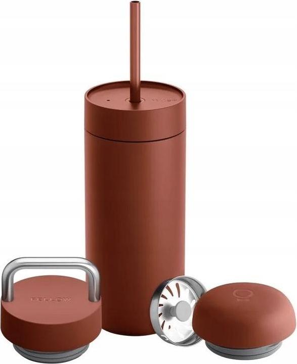 Produktbild Fellow Carter Move Mug 3 in 1 - Thermobecher + 3 Deckel - Sienna 473 ml (0.47 l)