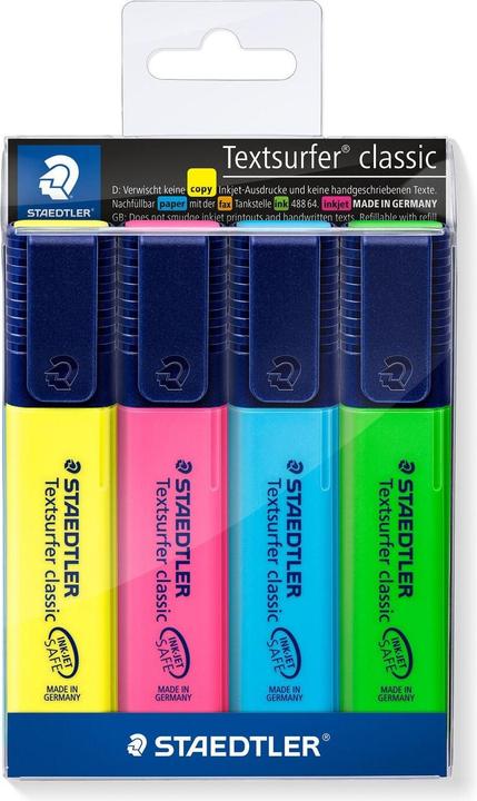Blau, Eisgrün, Gelb, Pink, Sortiert