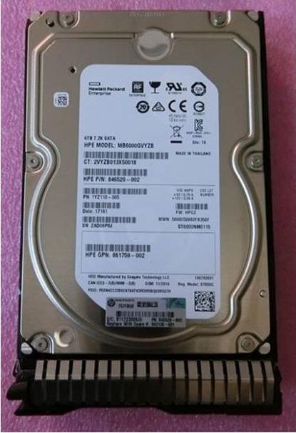 Actual product image HPE E SATA 7.2K LFF SC 512e DS HDD (6 TB, 3.5")