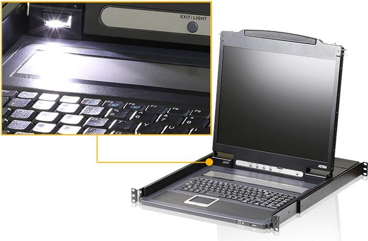 Actual product image Aten CL3000N - KVM console - PS/2, USB - 48.3 cm (19")