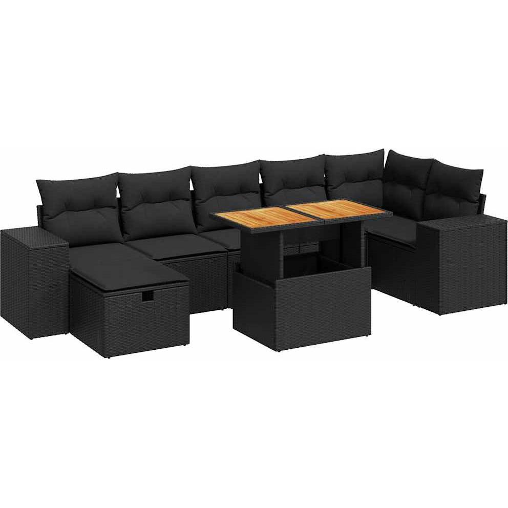 VidaXL, Gartenlounge, 10-tlg. Garten-Lounge-Set mit Kissen