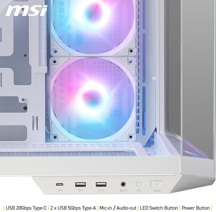 Actual product image MSI MAG Pano 100R PZ (ATX, mATX, Mini-ITX)