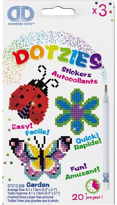 Produktbild Diamond Dotz Bastelset Schmetterling, Marienkäfer und Biene