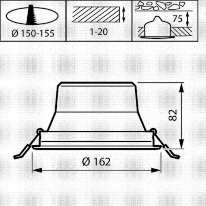 Produktbild Philips LED-Downlight (1200 lm, IP20)