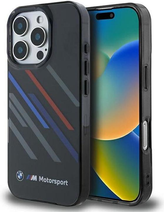 Produktbild BMW BMHCP16X23HTRAK iPhone 16 Pro Max 6.9" czarny/black hardcase Motosport IML Random Stripes (Apple iPhone 16 Pro Max)
