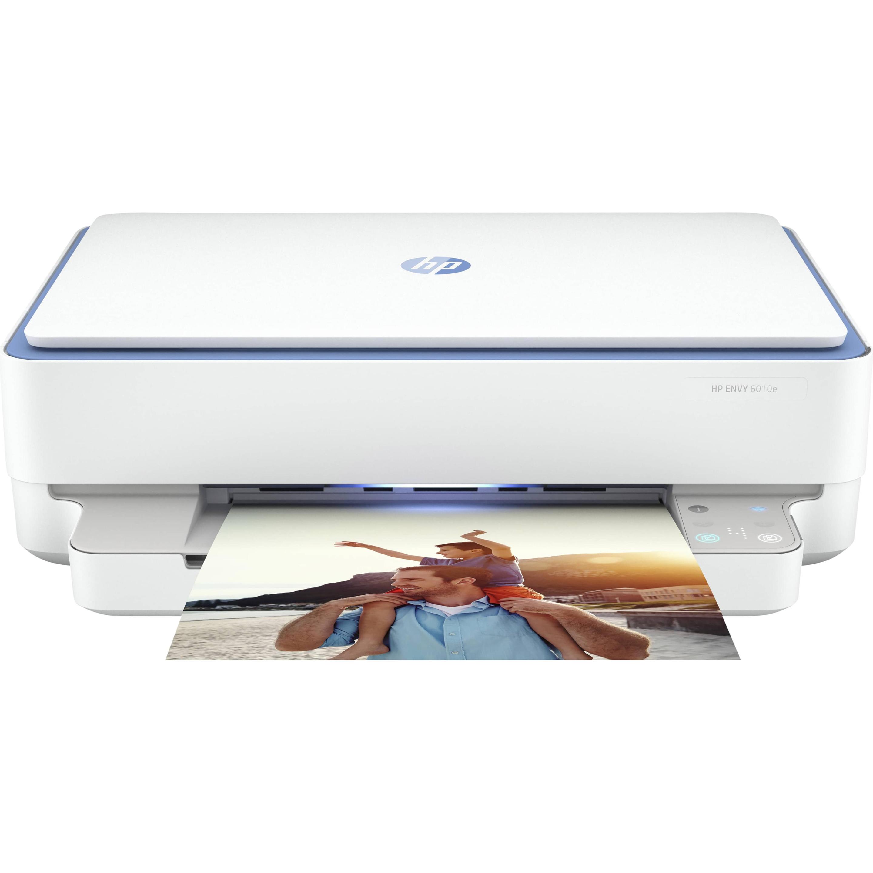 HP Envy 6010e (Tintenpatrone, Farbe), Drucker, Blau, Weiss